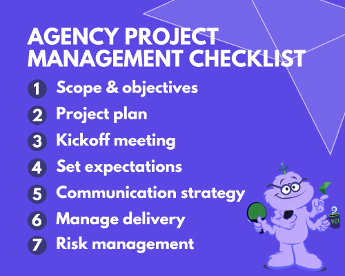 agency project management checklist