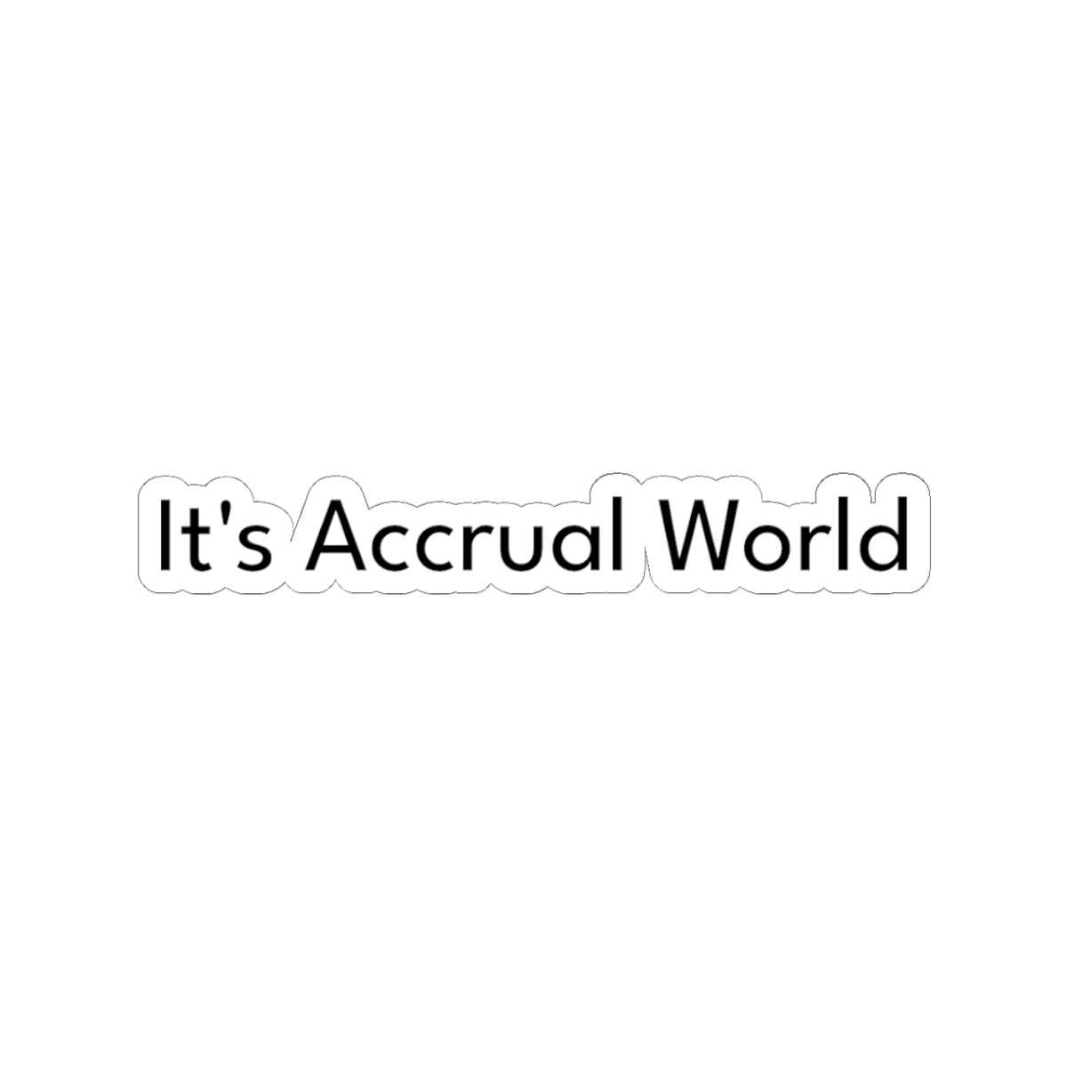 It's accrual world sticker
