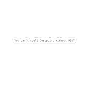 PINT sticker