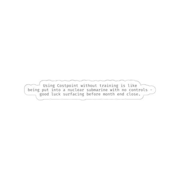 Costpoint without training sticker - Image 7