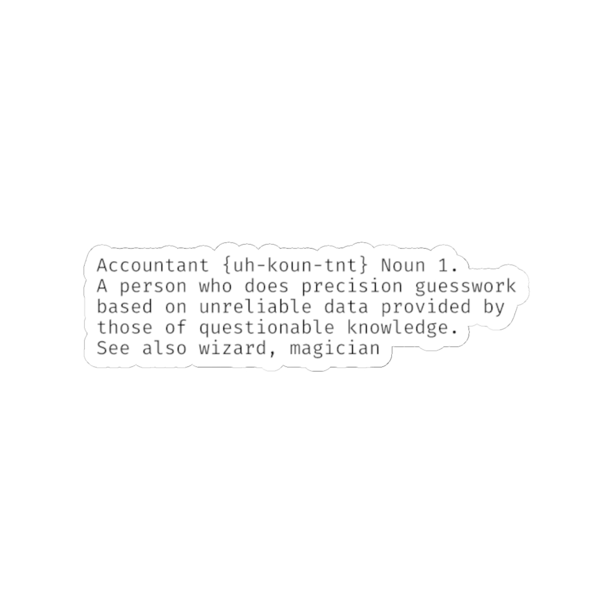 Accountant definition sticker - Image 10